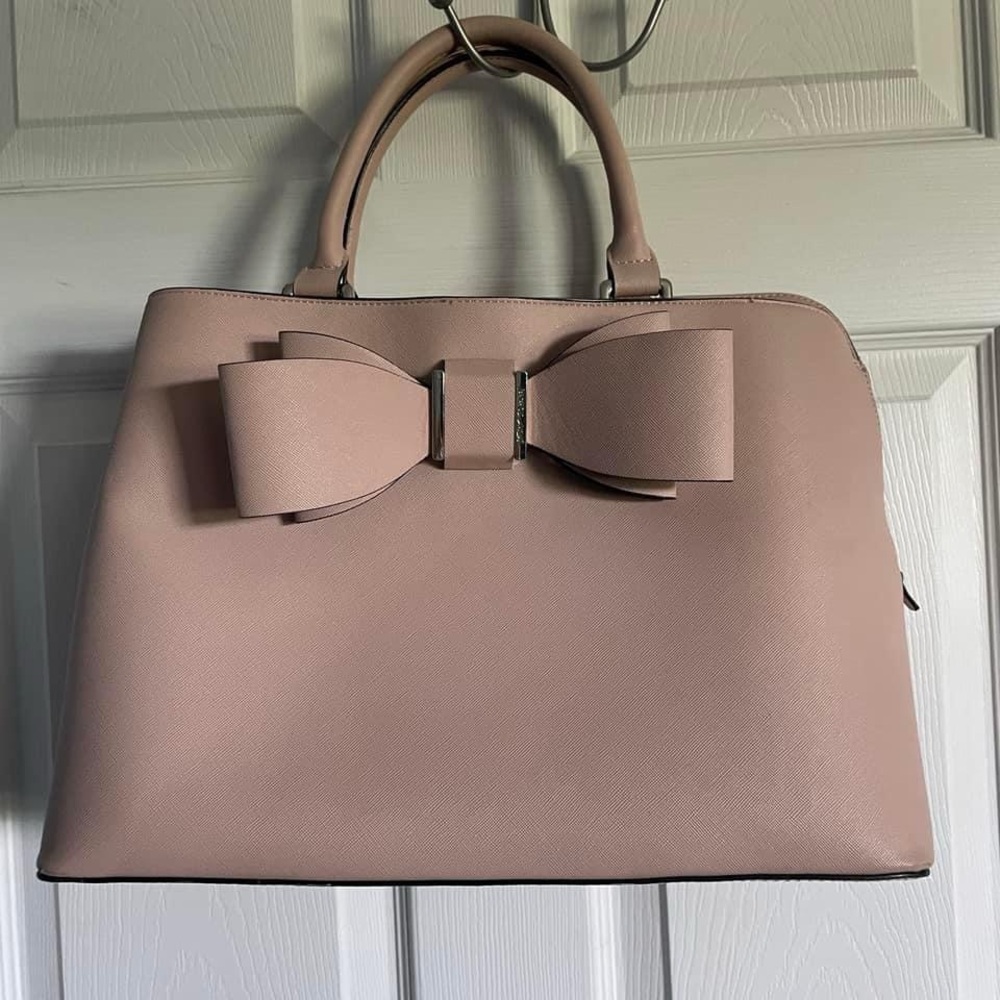 Betsey Johnson Pink Bow Satchel Bag